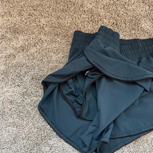 LULULEMON Teal running Shorts. Like new. - Picture 3 of 6
